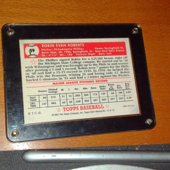 Robin Roberts Signature Mint BB Card - Picture 2 of 2